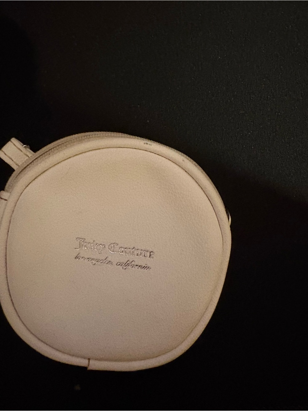 Juicy Couture Cream Round Mini Crossbody Bag